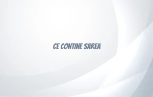 ce contine sarea