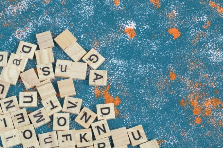 wooden domino keys with letter printed them