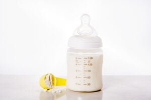 baby bottle milk white