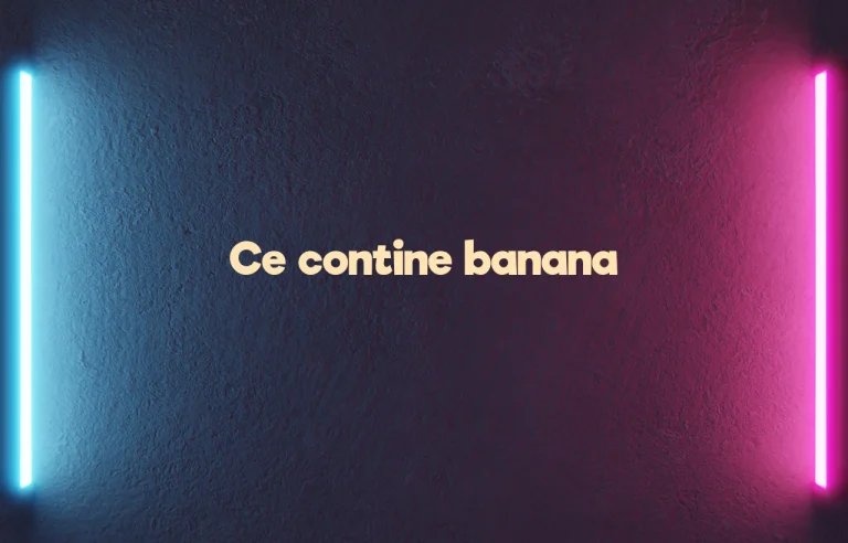 ce contine banana