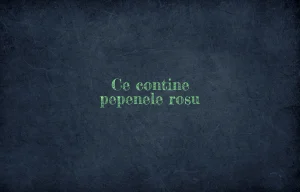 ce contine pepenele rosu