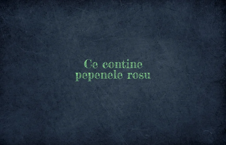 ce contine pepenele rosu