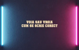 Voia sau vroia cum se scrie corect