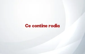 ce contine rodia
