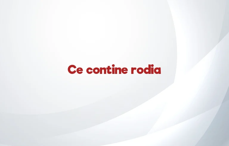 ce contine rodia