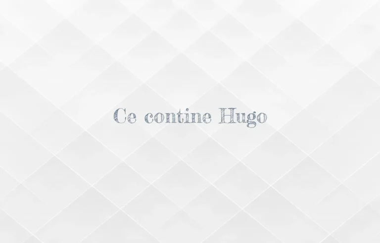 ce contine hugo