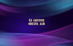 ce contine orezul alb