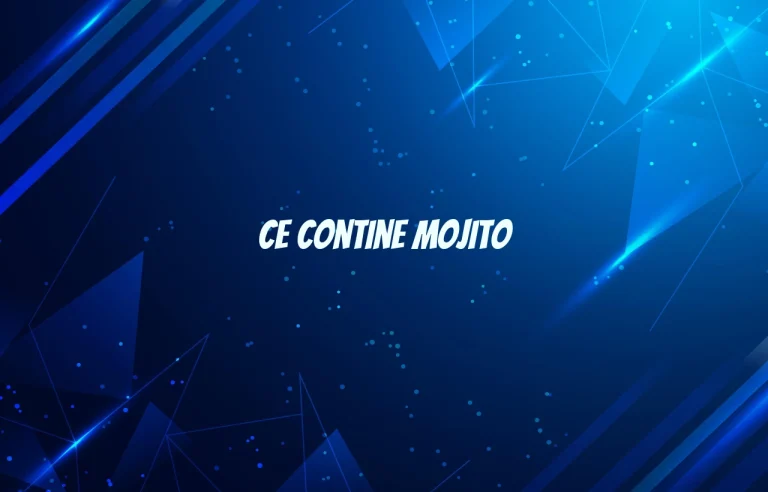 ce contine mojito