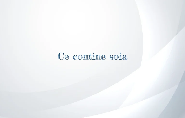 ce contine soia