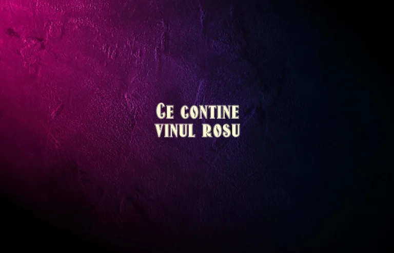ce contine vinul rosu