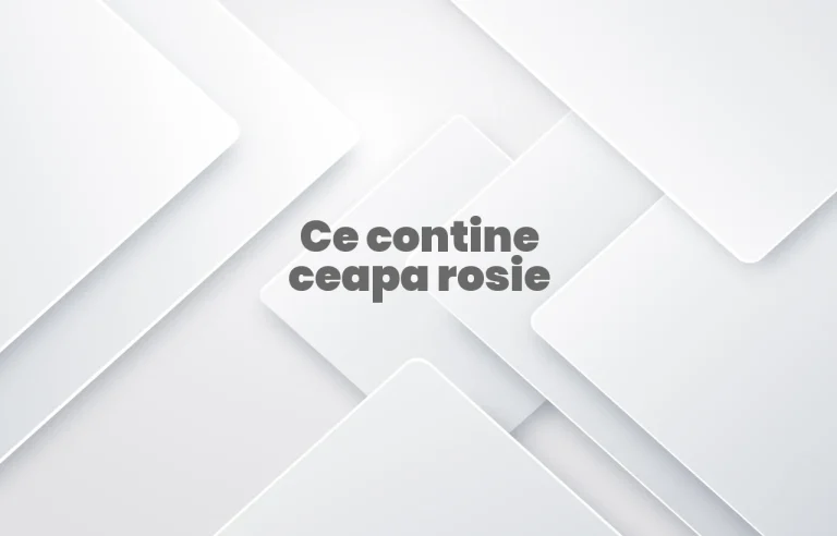 ce contine ceapa rosie