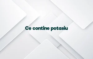 ce contine potasiu